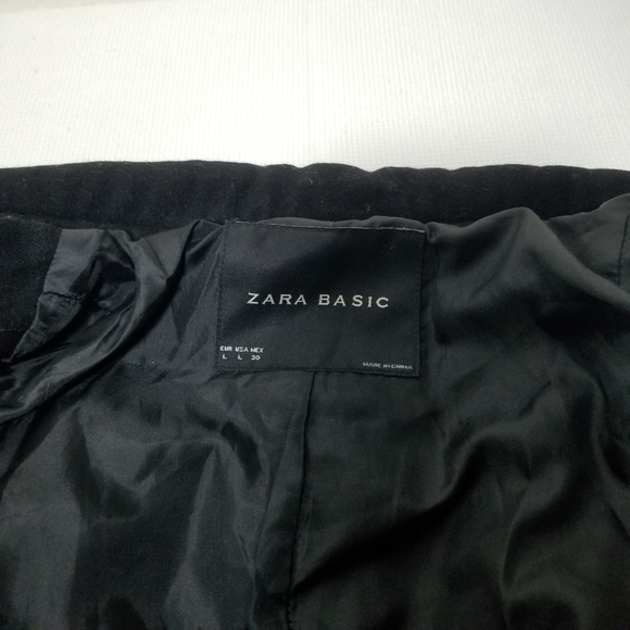 Women's Black Belted Coat - Picture 2 of 7